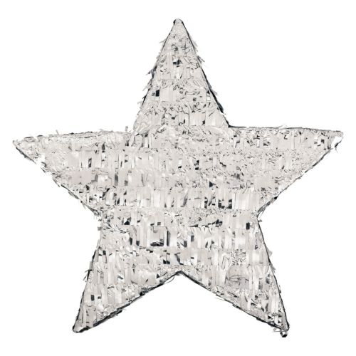 Silver Foil Star Pinata