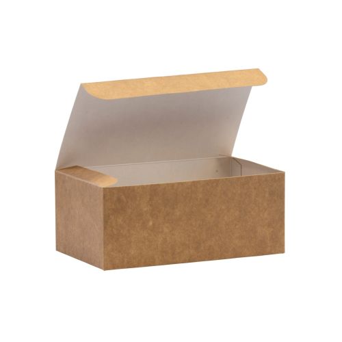 500 x Small Rectangular Kraft Card Food Boxes
