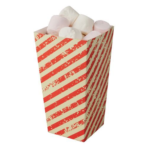 500 x Colpac Small Striped Paperboard Popcorn Cartons 