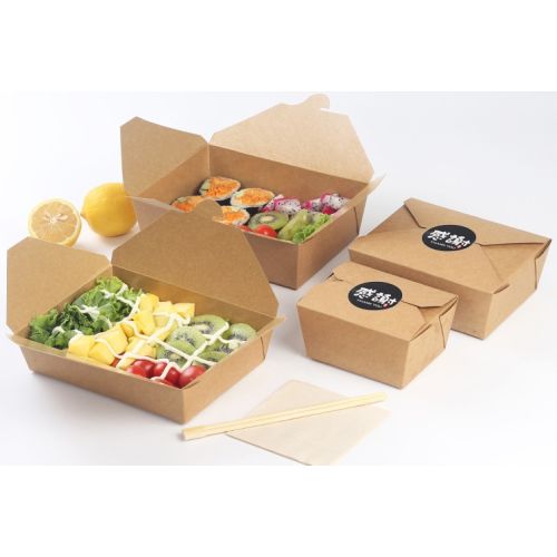 Kraft Card Takeaway Food Boxes - Multiple Sizes