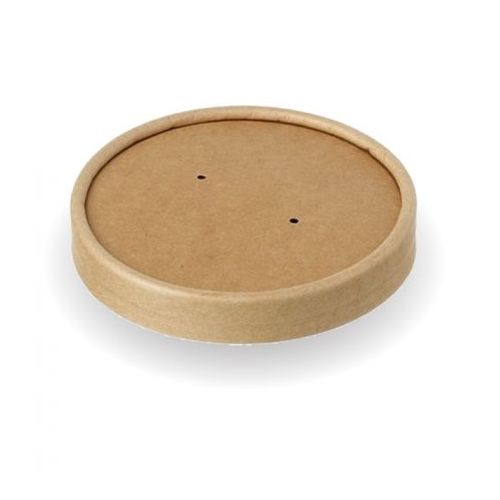 500 x Paper Lids For 8/12oz Kraft Paper Soup Tubs