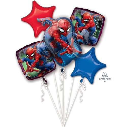 Spiderman Foil Balloon Bouquet Set