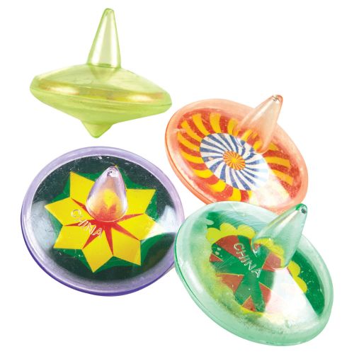 8 Mini Spin Top Toys