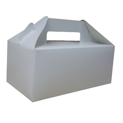 125 x Colpac Small White Paperboard Carry Handle Boxes