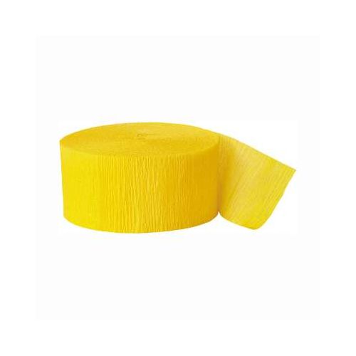 Yellow Crepe Paper Streamers Roll