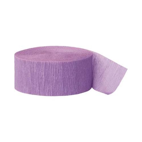Lilac Crepe Paper Streamers Roll