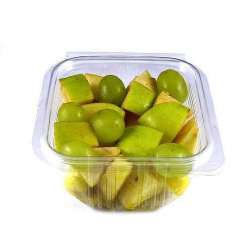 500 x Clear Plastic 250ml Rectangular Salad Containers