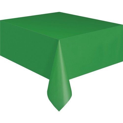 Forest Green Rectangular Plastic Tablecover