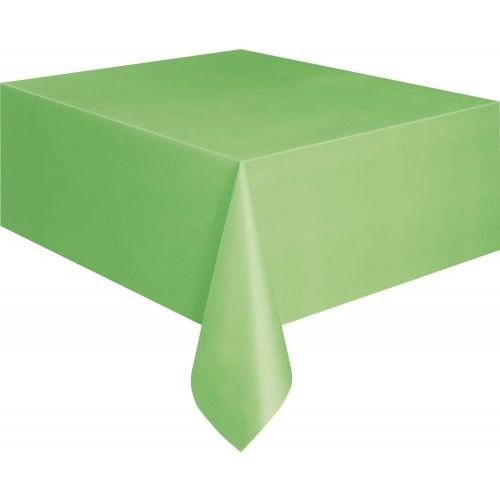 Rectangular Plastic Tablecover-Lime Green