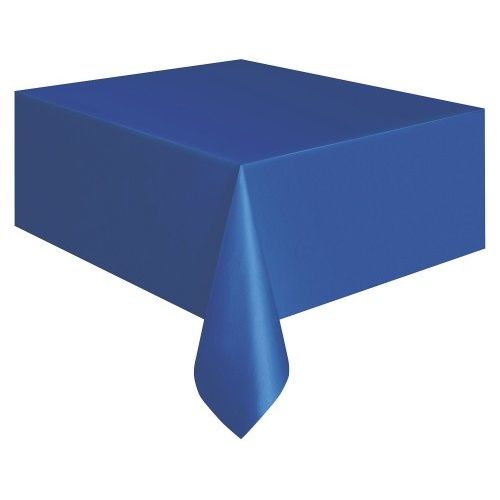 Royal Blue Rectangular Plastic Tablecover