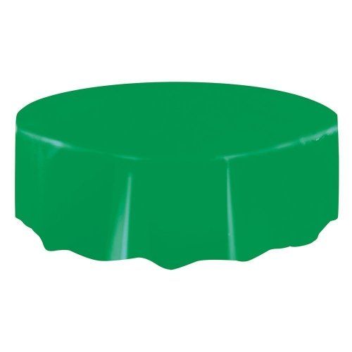 Large Coloured Round Plastic Tablecover