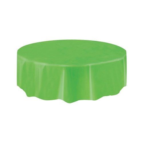Large Round Plastic Tablecover-Lime Green