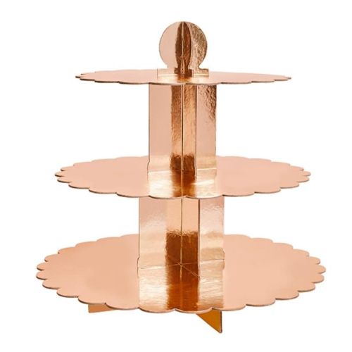 Rose Gold Metallic Cake Stand 