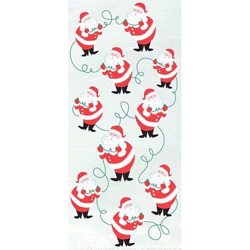 20 Twinkle Santa Cello Bags