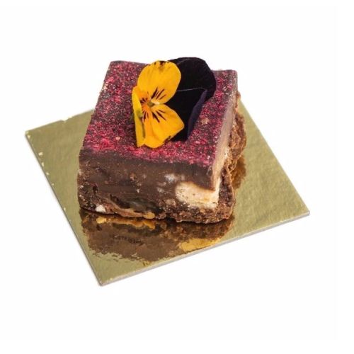 50 x Mini Gold/Silver Cake Squares 62 x 62mm