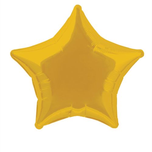 Metallic Gold Star Standard Foil Balloons