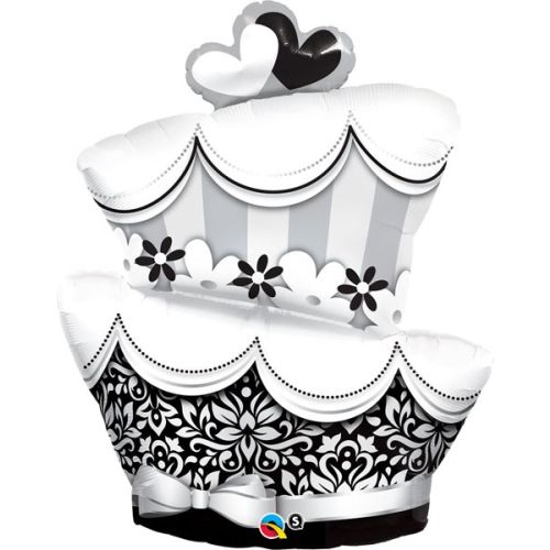 Tiered Wedding Cake Supershape Foil Balloon