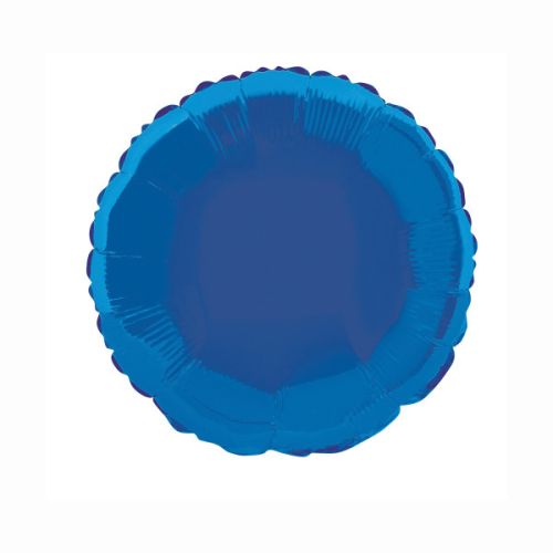 Metallic Royal Blue Round Standard Foil Balloons