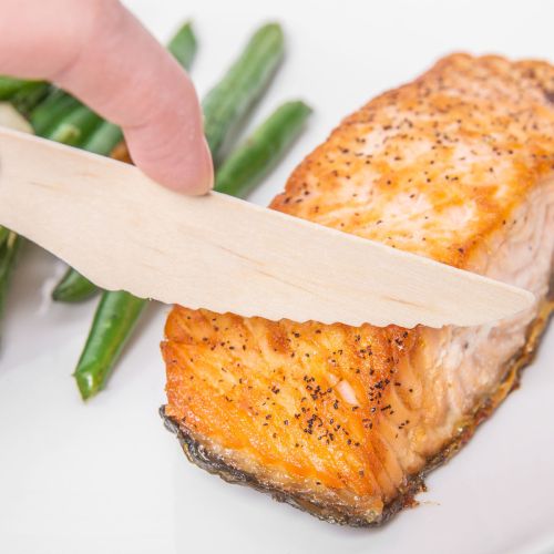 100 x Biodegradable Wooden Knives