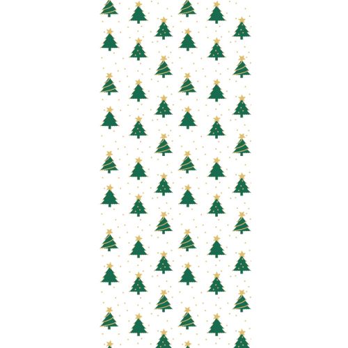 20 x Green And Gold Christmas Tree Cello Bags