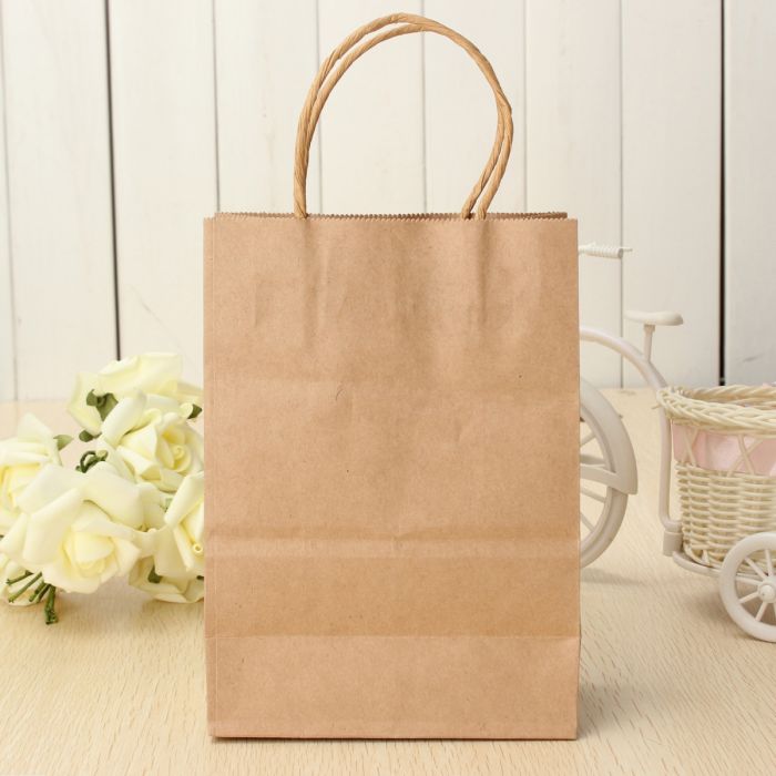 Kraft carrier bags top