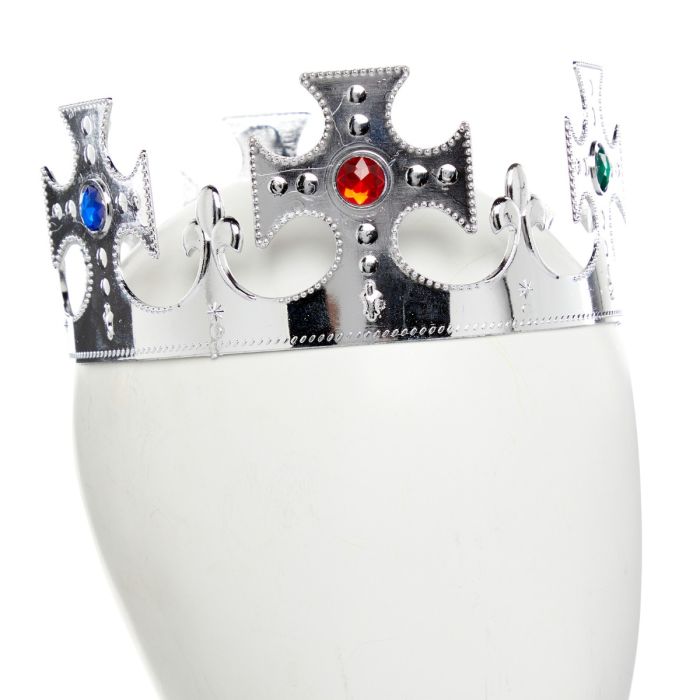 Adult Silver Plastic Crown