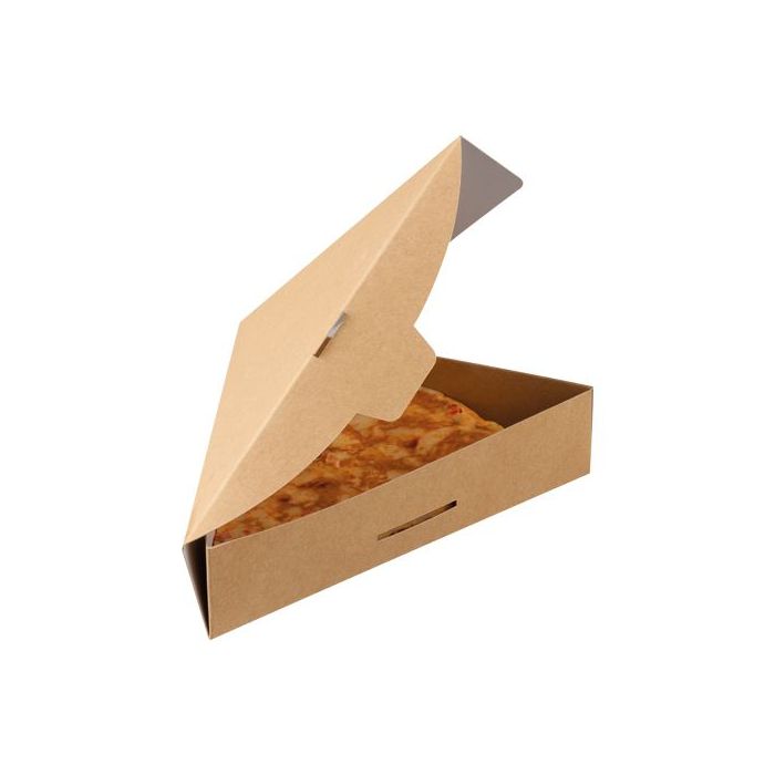 Colpac Kraft Brown Pizza Slice Boxes W.F. Denny