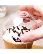 50 x PET Dome Lids for PET Smoothie Cups