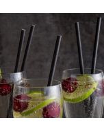 250 x Black Paper Drinking Straws