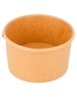 50 x Kraft Brown Paper Ice Cream Tubs - 2.5oz/70ml