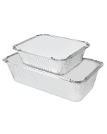 Rectangular Aluminium Foil Dishes and Lids Pack