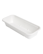 50 x 1 Compartment Long Bagasse Food Tray