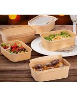 Stagione Rectangular Kraft Food Trays - Multiple Sizes (Pack of 300)