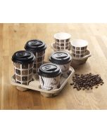 Moulded Pulp Cup Carry Tray