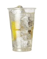 50 x Clear Plastic Half Pint Glasses