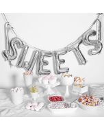 16" Silver Air Fill Letter Balloons