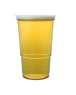50 x Clear Plastic Pint Glasses