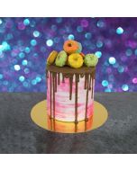 Metallic Gold and Silver Thin Card Cake Circles