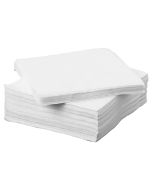 500 x Single Ply 13" White Paper Napkins