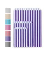 Striped Paper Counter Bags - Various Colours/Sizes