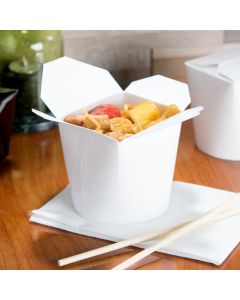 White Card Noodle Pails - Multiple Sizes