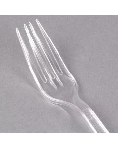 Heavy Duty Reusable Clear Plastic Cutlery