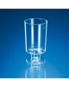 Mini Clear Plastic Stemmed Liqueur Goblets - Multiple Sizes
