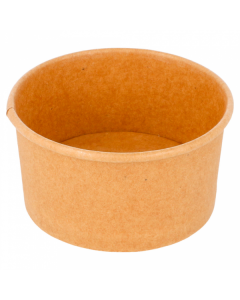 Kraft Brown Paper Ice Cream Tubs - Multiple Sizes