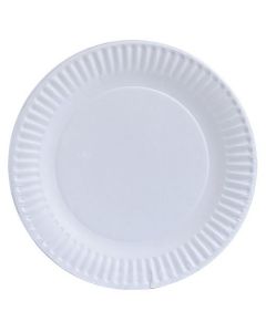 Round White Paper Plates - Multiple Sizes