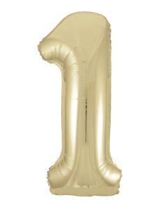 Large 34" Gold Foil Number Balloons