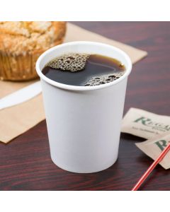 White Single Wall Paper Coffee Cups - Multiple Sizes (Pack of 1000 )