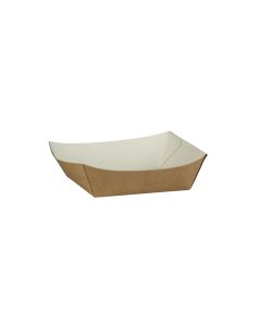 5" Square Card Burger Trays - Kraft or Black (Pack of 500)