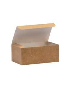 Rectangular Kraft Card Food Boxes - Multiple Sizes