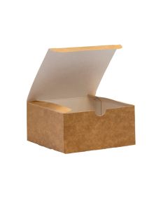 Square Card Burger Boxes - Kraft or Black (Pack of 500)